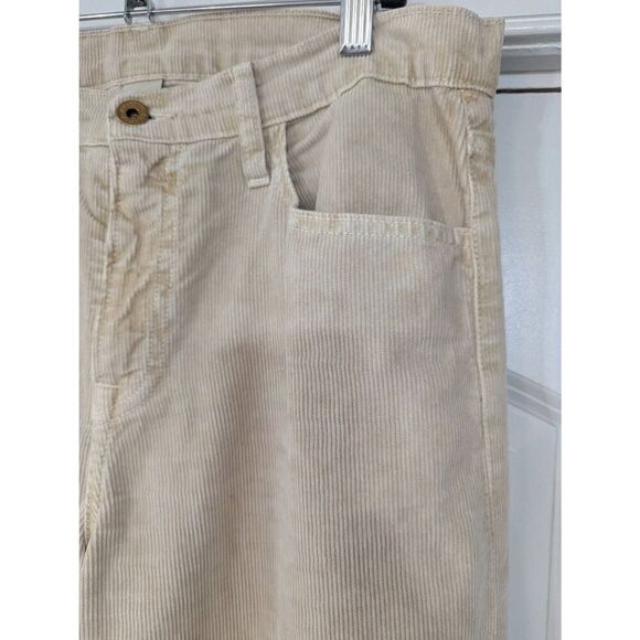 NSF High Rise Wide Leg Baggy Corduroy Pants women's size‎ 28 tan skater 90s - Picture 2 of 5